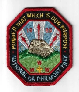 1985 National OA Philmont Trek Ponder That Which Is Our Purpose RED Bdr. [PH-126 - Picture 1 of 1