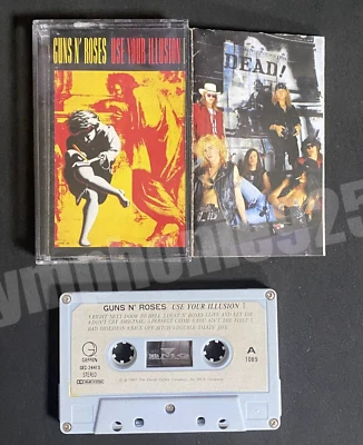 1991 Guns N' Roses Use Your Illusion I Taiwan Ltd 16 Tracks Cassette Tape Rare - Image 1 of 4
