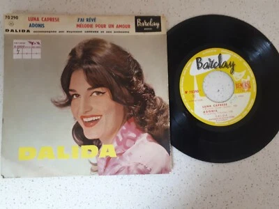VINYL EP 7DALIDA    LUNA CAPRESE/J'I REVE+2    ***FRANCE*** - Image 1 of 2