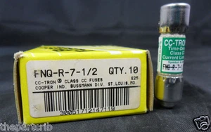 New Lot Bussmann FNQ-R-7-1/2 Amp Fuses Class CC 600 Volts NIB - Picture 1 of 1