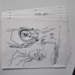 STEPHEN KING IT 1990 PENNYWISE CURRY ORIGINAL STORYBOARD PRODUKTION KUNSTSTATUS #8 - Bild 1 von 12