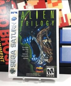 Tested Working Sega Saturn Alien Trilogy Game Disc Case No Booklet Mature