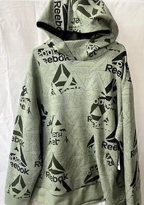 Brand New with Tags Reebok Men's Unwind AOP Hoodie ~ Sea Spray Green 2XL - Picture 1 of 12