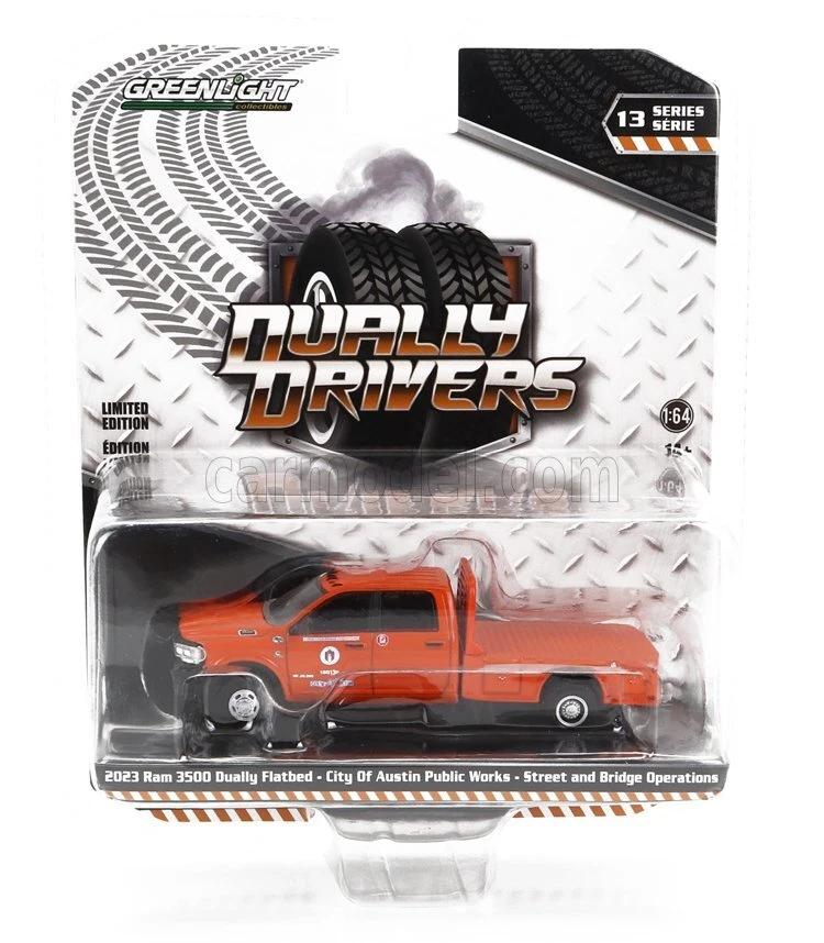 1/64 GREENLIGHT - DODGE | RAM 3500 DOUBLE CABINE PICK-UP AUSTIN PUBLIC WORKS TEX - Immagine 1 di 1