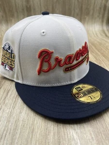 Hat club exclusive Atlanta Braves script 1/4 - Picture 1 of 1