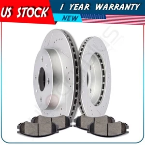 Front Brake Rotors And Ceramic Pads For Saturn SC2 1993 1994 1995-2001 2002 - Bild 1 von 10