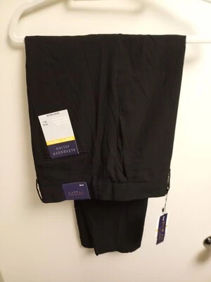 Nuevo Pantalones de Vestir Alexander Julian Calce Ajustado Elastizados Para Hombre Color Gris Talla 36W 30L Foto 1 de 3