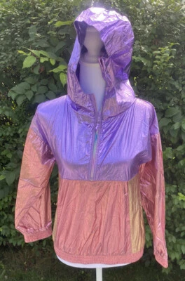 CHAQUETA NIÑA Cruz Multicolor Huevo Nueva York 10 Media Cremallera Color Bloque Iridiscente Foto 1 de 4