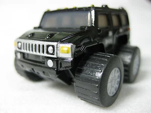 HUMMER H2 Metálico NEGRO Diecast Pull Back Coche Negro Nuevo en Caja Raro Suntory Boss - Imagen 1 de 4