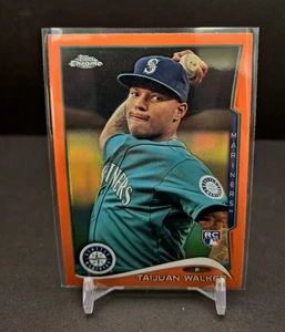 2014 Topps Chrome Taijuan Walker rifrattore arancione #22 RC Rookie Card Mariners  - Foto 1 di 7