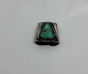 Vintage Indianer Sterling Türkis Schal/Halstuch Slide signiert RM - Bild 1 von 7
