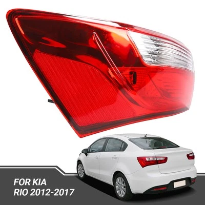 Luz trasera halógena exterior lateral izquierda lámpara de freno trasera con bombilla para Kia Rio 2012-2017 Foto 1 de 4