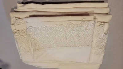Matouk Ivory Lace Queen Sheet Set 4 Piece Set - Image 1 of 2