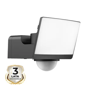 Naświetlacz LED Davos 30W 2000lm 4000K Czarny Premium PIR - Bild 1 von 7