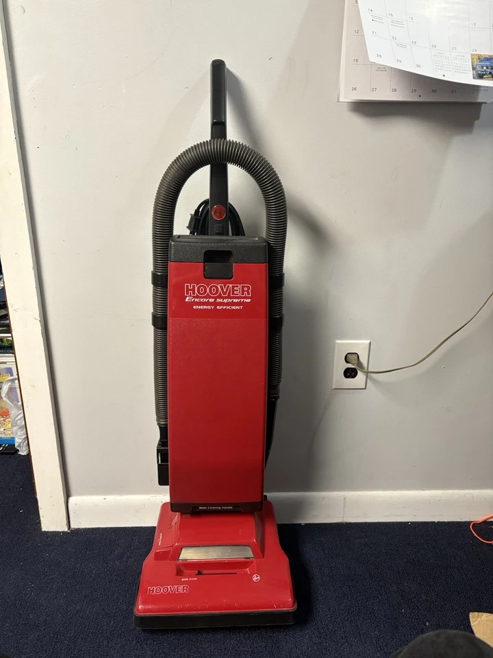 Limpiador para el hogar Hoover Encore Supreme RED modelo # U5057-930 de colección probado y funcionando Foto 1 de 1