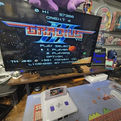 Gradius 3 - Game Cart Only - Super Nintemdo Nes - Actually Tested (Noboxmanual) - Image 1 of 4