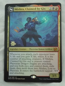 Magic The Gathering Brothers War Prerelease Foil Mishra, Claimed by Gix NM BRO - Picture 1 of 1