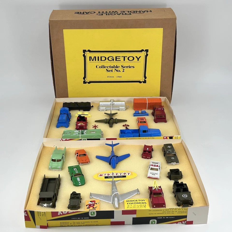 Midgetoy Collectable Series Set No. 2 Diecast Vehicle Very Nice Plane Train Auto - Image 1 of 4
