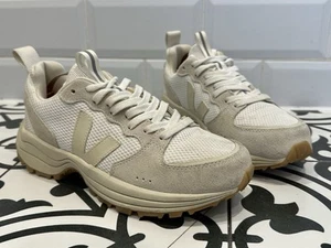 Veja Venturi Mujer Gamuza/Malla Entrenadores Blanco Pierre Reino Unido Talla 6 EU 39 - Imagen 1 de 15