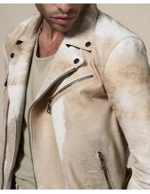 $3498 Nuevo con Etiquetas Nueva Chaqueta de Motociclista Chelsea John Varvatos Bilbo Pantorrilla Talla EU 50 EE. UU. 40 Foto 1 de 4