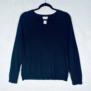 Jaclyn Smith Kaschmir Pullover Damen L schwarz Strick Capsule minimalistisch - Bild 1 von 11