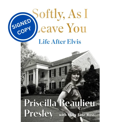 Signed Book - Softly, As I Leave You Life After Elvis by Priscilla Presley 1st P - Image 1 of 3
