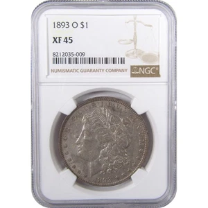1893 O Morgan Dollar XF 45 NGC Silver $1 Coin SKU:I17924 - Picture 1 of 4