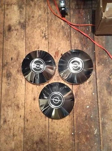 Oldsmobile Opel 9 1/2" Dog Dish Poverty Hubcaps - Picture 1 of 2