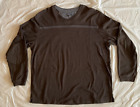 Van Heusen Mens Sweater/Size Xxl/2Xl Layer Look At Collar/Long Sleeve/Brown