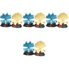  8 Pcs Scallop Fish Tank Landscaping Resin Pearl Decor Colorful Ornaments
