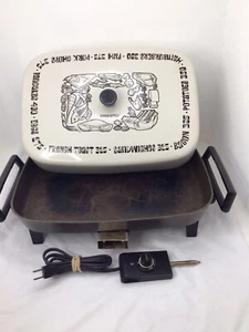 Vintage MCM PRESTO Electric Skillet 15" High Dome Fry Pan w/ Power Control - Picture 1 of 8