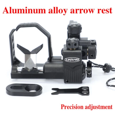 Archery Compound Bow Arrow Rest Drop Away Aluminum Alloy Adjustable Shooting - Image 1 of 4