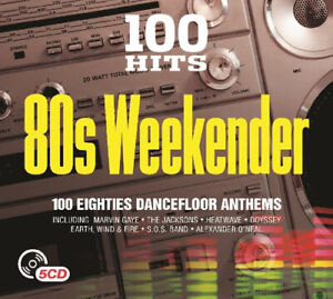 Various Artists : 100 Hits: 80s Weekender CD Box Set 5 discs (2016) Great Value