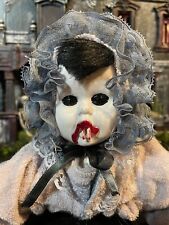 Creepy Scary Halloween OOAK Artist Doll - Damien the Vampire Baby - 10”long