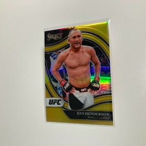 Dan Henderson 2021 Panini Select UFC Octagonside Gold Prizm Card 4/10 #254