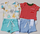 New & Tagged M&S Top Two Shorts & Nutmeg Top Clothes Bundle Age 0-3 Months 62cm