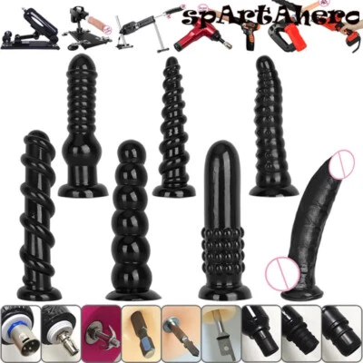 3XLR Sex Machine Dildo Attachments Huge Anal Butt plug Anus Dilator Adult Toys - Image 1 of 4