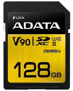 ADATA Premier ONE R290/W260 SDXC 128GB, UHS-II U3, klasa 10 - Zdjęcie 1 z 1