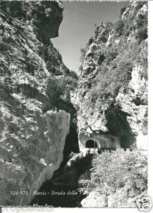 pn 56 1966 BARCIS (Pordenone) Strada della Valcellina - Le Gallerie -viagg - Imagen 1 de 1