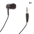 1Pc Earpiece 3.5mm Plug Single Side Headset Headphone Dual Channel Earphone RNAU