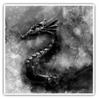 2 x Square Stickers 10 cm - Awesome Chinese Dragon Art  #35925