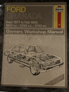 Haynes Ford Granada 1977 to 1984 Owners Workshop Manual No. 481 - Picture 1 of 4