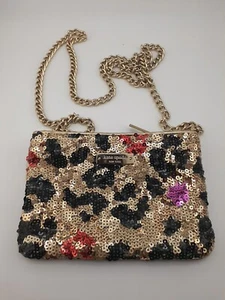 Rare HTF Kate Spade New York handbag Leopard Sequin leopard Crossbody Bag - Picture 1 of 8