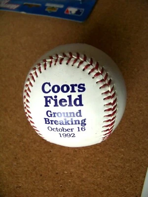 1992 Coors Field Ground Breaking 16 de outubro HoK Sport Mortenson beisebol Rockies - Imagem 1 de 4