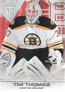 2011-12 (BRUINS) Panini Titanium Spectrum Ruby #53 Tim Thomas/99
