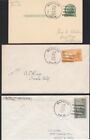U.S., 1951. Calif Postal History Last Day Cancels (3), Oilfields (4140) -
