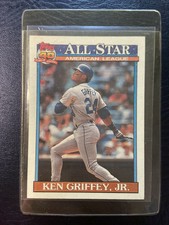 1991  TOPPS TIFFANY KEN GRIFFEY JR #392 MARINERS ALL STAR