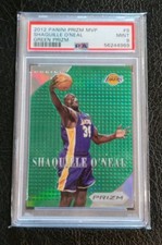 2012-13 Panini Prizm Green Prizm Retail MVP Shaquille O'Neal PSA 9 SSP