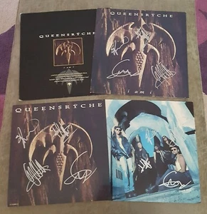 ÁLBUM DE VINILO QUEENSRYCHE FIRMADO I AM I EDICIÓN LIMITADA REINO UNIDO DORADO 12" con 2 IMPRESIONES - Imagen 1 de 8