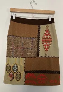 Anthropologie Tabitha Wool-Blend Skirt Size 0 New - Imagen 1 de 7